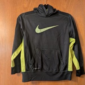 Nike Black and Green Hoodie
